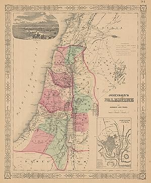 Johnson's Palestine // Jerusalem Vignette of Damascus