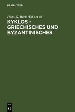 Bild des Verkufers fr Kyklos - Griechisches und Byzantinisches zum Verkauf von moluna
