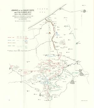 Advance of the Cavalry Corps and II & III Corps, B. E. F; 12th.-15th. October 1914. Opening of th...