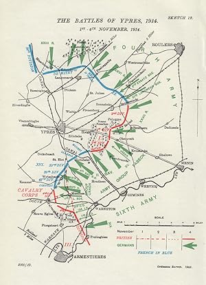 Seller image for The Battles of Ypres, 1st-4th November 1914 for sale by Antiqua Print Gallery