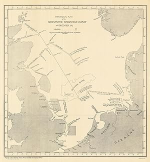Strategical Plan of the Raid on the Yorkshire Coast, 16th December 1914 [Raid on Scarborough, Har...