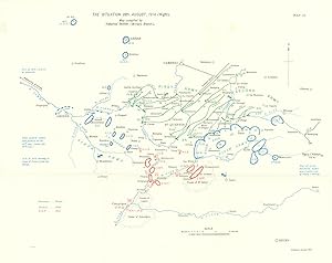 The Situation 28th August, 1914. (Night) [Great Retreat]