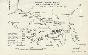 Bild des Verkufers fr General Joffre's projects for the counter-offensive [Western Front] zum Verkauf von Antiqua Print Gallery