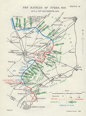 Bild des Verkufers fr The Battles of Ypres, 10th & 11th November, 1914 zum Verkauf von Antiqua Print Gallery