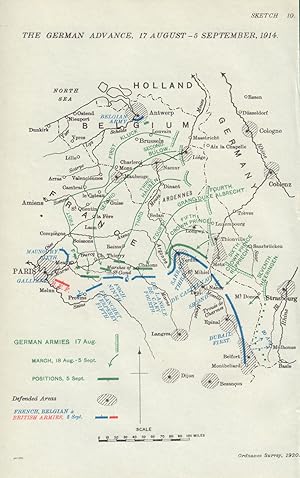 The German Advance, 17 August-5 September 1914 [Western Front]
