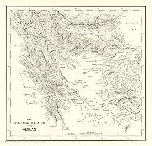 Map illustrating Operations in the Aegean