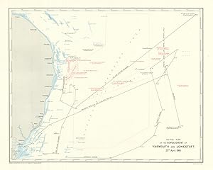 Tactical Plan of the Bombardment of Yarmouth and Lowestoft. 25th April, 1916 [Lowestoft Raid]