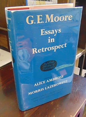 Imagen del vendedor de G.E. Moore: Essays in Retrospect a la venta por Atlantic Bookshop