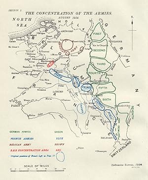 The Concentration of the Armies. August 1914 [Western Front]