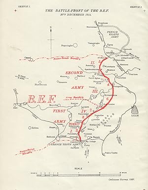 The Battle-Front of the B. E. F. 26th December 1914 [Western Front]