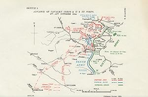 Advance of Cavalry Corps & II & III Corps, 8th.-15th October 1914 [Western Front]