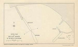 Seller image for Sketch Plan of Helles Beach [Cape Helles] at the Date of Evacuation [Gallipoli or Dardanelles Campaign] for sale by Antiqua Print Gallery