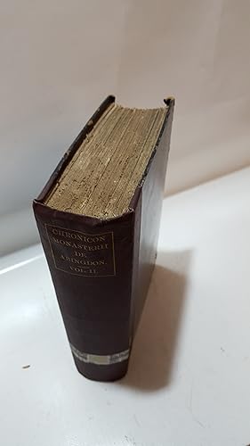 Imagen del vendedor de Chronicon Monasterii De Abingdon Vol II. From The Norman Conquest Until The Accession Of Richard The First a la venta por Cambridge Rare Books