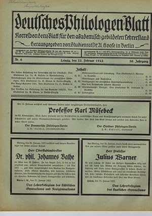 Untersuchungen über die Studiendauer der preußischen Philologen