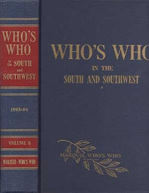 Seller image for Who's Who in the South and Southwest A biographical dictionary of noteworthy men and women of the Southern and Southwestern States for sale by Americana Books, ABAA