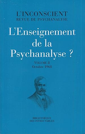 Bild des Verkufers fr L'enseignement de la psychanalyse ? zum Verkauf von PRISCA