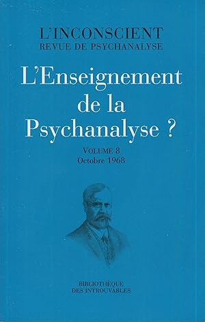 Image du vendeur pour L'enseignement de la psychanalyse ? mis en vente par PRISCA