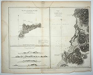 Plan of Cook's Bay; Plan of Easter Island; [and] Views of Easter Island