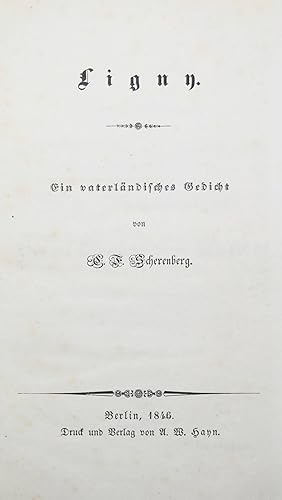 Seller image for Ligny. Ein vaterlndisches Gedicht. for sale by Antiquariat Haufe & Lutz