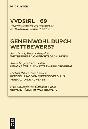 Seller image for Gemeinwohl durch Wettbewerb? for sale by moluna