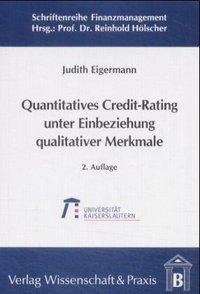 Seller image for Quantitatives Credit-Rating unter Einbeziehung qualitativer Merkmale for sale by moluna