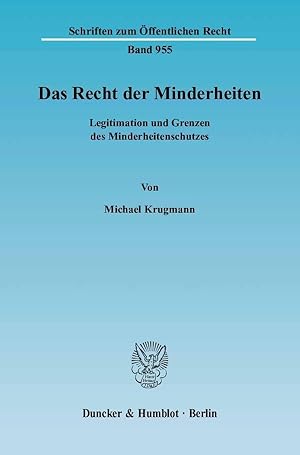 Seller image for Das Recht der Minderheiten for sale by moluna