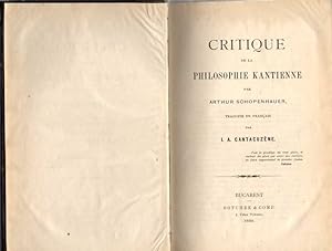 Seller image for 1. CRITIQUE DE LA PHILOSOPHIE KANTIENNE. 2. DISCURSO D. ANTONIO CANOVAS DEL CASTILLO EL DIA 25 DE NOVIEMBRE DE 1873 EN EL ATENEO CIENTIFICO Y LITERARIO DE MADRID CON MOTIVO DE LA APERTURA DE SUS CATEDRAS. 3. MOISES ANTE LA FILOSOFIA Y LA HISTORIA.ETC for sale by Books Never Die