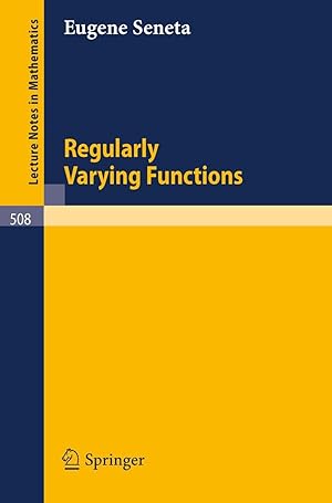 Imagen del vendedor de Regularly Varying Functions a la venta por moluna