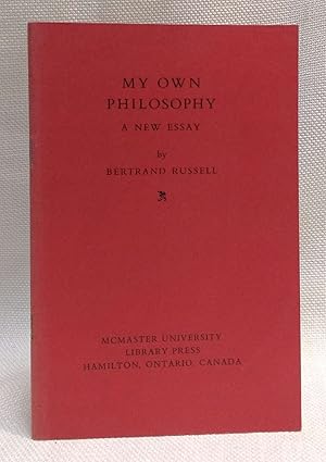 Seller image for My Own Philosophy: A New Essay for sale by Book House in Dinkytown, IOBA