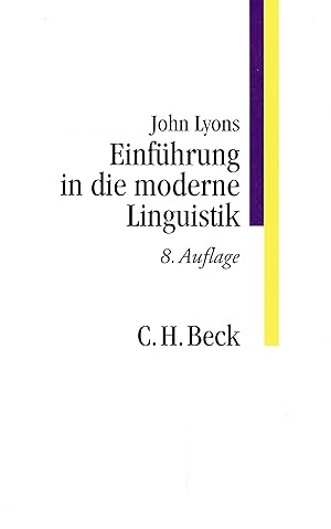 Einführung in die moderne Linguistik.