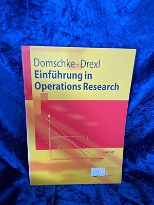 Bild des Verkufers fr Einfhrung in Operations Research (Springer-Lehrbuch) zum Verkauf von Antiquariat Jochen Mohr -Books and Mohr-