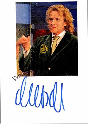 Imagen del vendedor de Original Autogramm Thomas Gottschalk /// Autogramm Autograph signiert signed signee a la venta por Antiquariat im Kaiserviertel | Wimbauer Buchversand