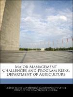 Imagen del vendedor de Major Management Challenges and Program Risks: Department of Agriculture a la venta por moluna