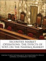 Seller image for Securities Market Operations: The Effects of SOES on the Nasdaq Market for sale by moluna