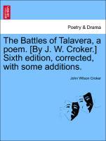 Bild des Verkufers fr The Battles of Talavera, a poem. [By J. W. Croker.] Eighth edition, corrected, with some additions. zum Verkauf von moluna