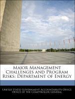 Seller image for Major Management Challenges and Program Risks: Department of Energy for sale by moluna