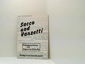 Bild des Verkufers fr Sacco und Vanzetti zum 50. Todestag Saccos u. Vanzettis zum Verkauf von Book Broker
