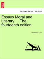 Bild des Verkufers fr Essays Moral and Literary . The fourteenth edition.VOL.III zum Verkauf von moluna