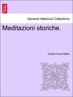 Seller image for Meditazioni storiche. for sale by moluna