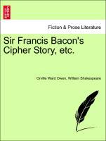 Bild des Verkufers fr Sir Francis Bacon s Cipher Story, etc. zum Verkauf von moluna