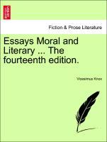 Bild des Verkufers fr Essays Moral and Literary . The fourteenth edition. VOL. II zum Verkauf von moluna