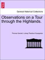 Bild des Verkufers fr Observations on a Tour through the Highlands. ZMENTER BAND zum Verkauf von moluna