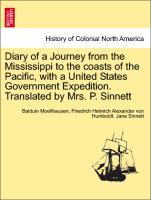 Imagen del vendedor de Diary of a Journey from the Mississippi to the coasts of the Pacific, with a United States Government Expedition. Translated by Mrs. P. Sinnett a la venta por moluna