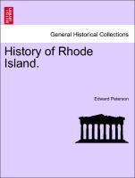 Bild des Verkufers fr History of Rhode Island. zum Verkauf von moluna