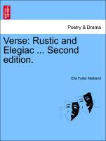 Bild des Verkufers fr Verse: Rustic and Elegiac . Second edition. zum Verkauf von moluna