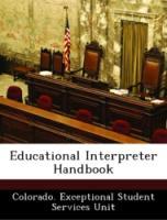 Bild des Verkufers fr Educational Interpreter Handbook zum Verkauf von moluna