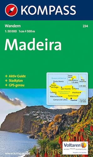 Bild des Verkufers fr Madeira: Wanderkarte mit Aktiv Guide und Stadtplan. GPS-genau.1:50000 (KOMPASS Wanderkarte, Band 234) zum Verkauf von Antiquariat Armebooks