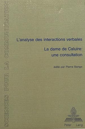 Imagen del vendedor de L\ analyse des interactions verbales - La dame de Caluire - Une consultation a la venta por moluna