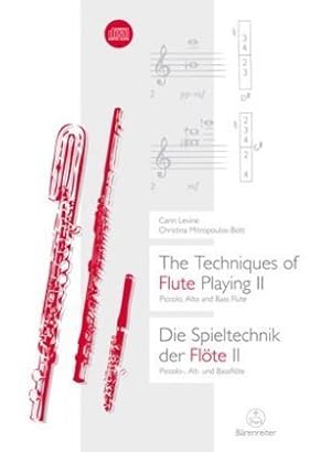 Bild des Verkufers fr Die Spieltechnik der Floete, mit Audio-CD. The Techniques of Flute Playing, w. Audio-CD. Bd.2 zum Verkauf von moluna