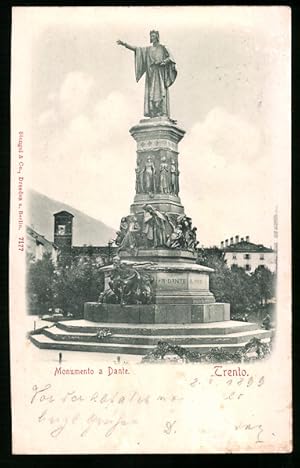 Ansichtskarte Trento, Monumento a Dante